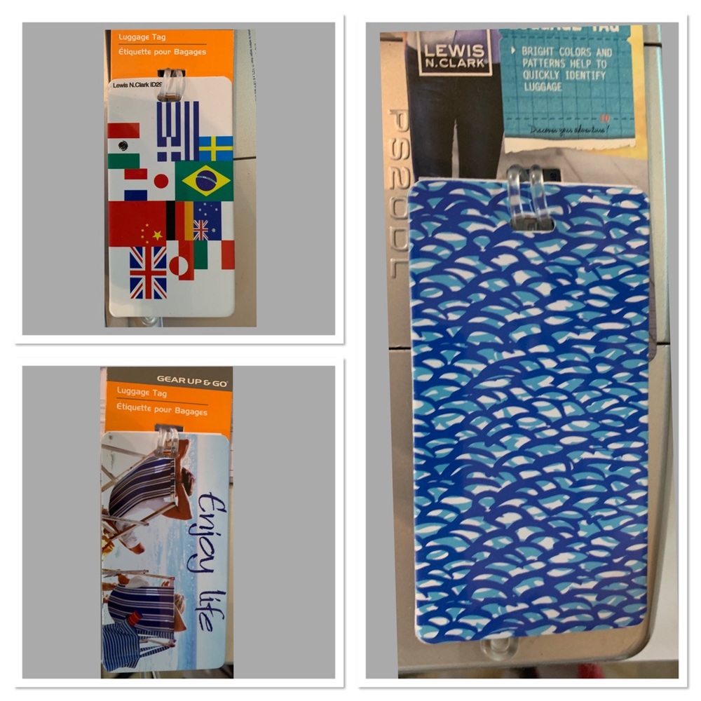 Lewis & Clark Luggage Tag’s Gear Up & Go 3 options